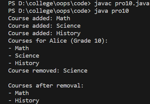 output